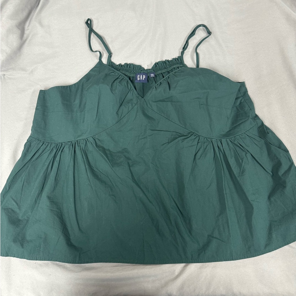 Gap Green Babydoll Tank Top
